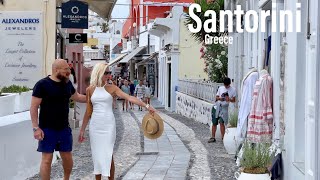 Santorini Σαντορίνη Greece  4KHDR Walking Tour ▶132min  Tourister Tours [upl. by Randi]