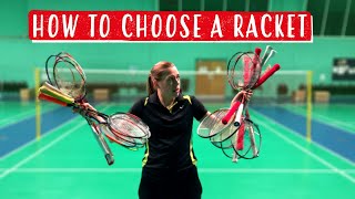 How To Choose The BEST BADMINTON RACKET For You [upl. by Lleryd21]