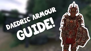 HOW TO GET FULL DAEDRIC ARMOUR IN OBLIVION GLASS ARMOUR TOO [upl. by Elatnahs]