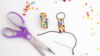 How to Make a Perler Bead Bracelet [upl. by Aksoyn661]