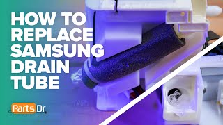 How to replace Samsung ice maker drain tube part  DA9719898A [upl. by Herwig]