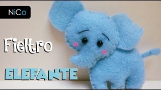 Elefante Tutorial  Fieltro o Paño lenci [upl. by Ramunni301]