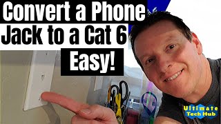 CONNECT CAT6 CABLE TO JACK  HOW TO [upl. by Eiramanin]