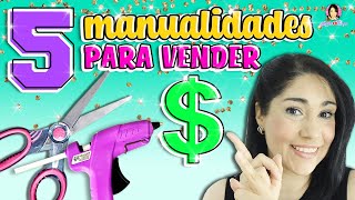 5 Manualidades que puedes ✂️ VENDER y GANAR DINERO 🤑 desde CASA  Marlene Campos [upl. by Gawain300]