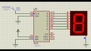 CD4026 Based single and 2digit decimal Counter circuit with Proteus Simulation [upl. by Ardenia]