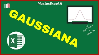 MasterExcelit  Tutorial Gaussiana in Excel  Curva di Distribuzione Normale a campana [upl. by Guillema]