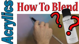 How to blend ACRYLIC paints EASY [upl. by Donahoe]