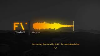 War Horn Sound Effect [upl. by Ylremik]