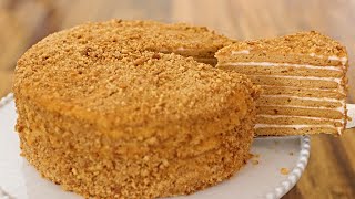 Medovik  Russian Honey Cake Recipe [upl. by Evangelina421]