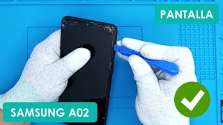 Cambiar Pantalla Samsung Galaxy A02  Destapar [upl. by Canada]