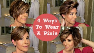 HOW TO STYLE A PIXIE CUT 4 WAYS Messy Feminine Curly Bob amp More  Dominique Sachse [upl. by Goines912]