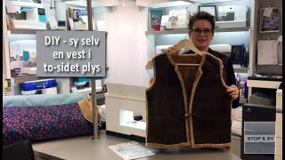 DIY  sy selv en vest i tosidet plys [upl. by Attevroc779]