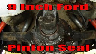 How to replace pinion seal in your Ford 9quot differential [upl. by Idnas]