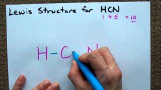 Lewis Structure of HCN [upl. by Atsirtal]