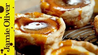 Jamies Quick Portuguese Custard Tarts [upl. by Ranjiv]