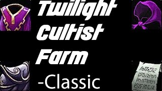 Where to get Twilight Cultist pieces and Cenarion Circle rep  Classic WoW 10 min farm in Silithus [upl. by Elbon]