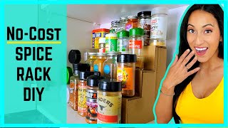 DIY Spice Rack Organizer  How to make a Spice Rack DIY from Cardboard [upl. by Euqitsym]