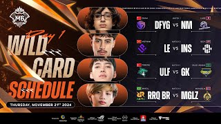 🔴 LIVE  M6 Wild Card Stage  DAY 1 [upl. by Normy125]