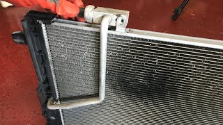 How to Change AC Condenser Coil  Mercedes Benz [upl. by Sexela]