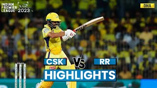 CSK vs RR Highlights Chennai Super Kings Beat Rajasthan Royals By 5 Wickets [upl. by Harrington]