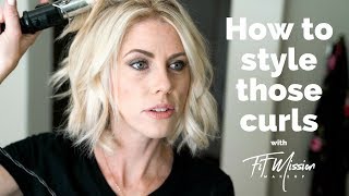 How I style my short hair Beach Wave  Hair Tutorial [upl. by Nnylassej84]