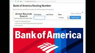 How to Find Bank of America Routing Number [upl. by Aiuqet]