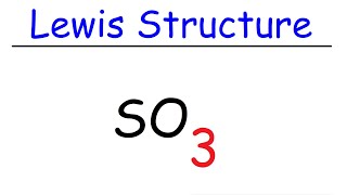 SO3 Lewis Structure  Sulfur Trioxide [upl. by Eronaele133]