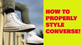 How To PROPERLY Wear Converse Shoes [upl. by Nhepets]