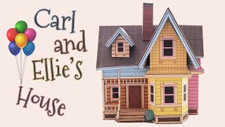 DIY Carls house from Up papercraft step by step tutorial [upl. by Derreg]