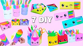 7 EASY PAPER CRAFT IDEAS  School Craft Idea  DIY Origami Craft  Paper Crafts  School hacks [upl. by Laon]