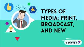 Types of Media Print Broadcast and New Media [upl. by Assenov708]