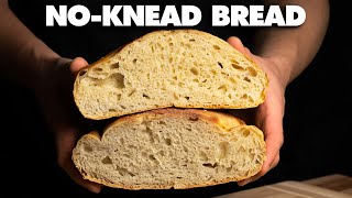 NoKnead Bread Overnight Version The New York Times Recipe [upl. by Rorke]