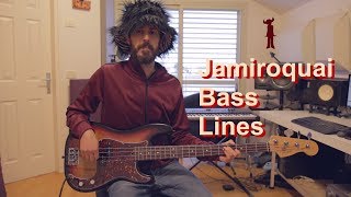 Jamiroquai  6 Classic Bass Lines  Bass Cover [upl. by Hendrick]