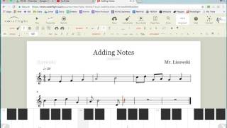 Noteflight  Adding Notes [upl. by Saltsman]