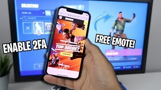 How to ENABLE 2FA FORTNITE EASY METHOD FREE EMOTE [upl. by Mufi]