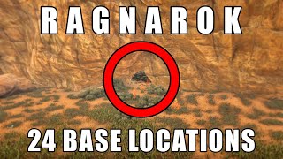 ARK Ragnarok  24 base locations Rat holes caves alpha spots and more [upl. by Stirling]