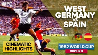 West Germany 21 Spain  1982 World Cup Group B Match  Highlights amp Best Moments [upl. by Teteak]