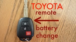 How to ● Toyota Key Fob Remote Keyless Battery ChangeReplace [upl. by Vierno]