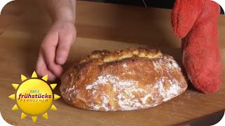 Selbstgebackenes Brot Einfach und mit wenigen Zutaten  SAT1 Frühstücksfernsehen [upl. by Boleslaw]