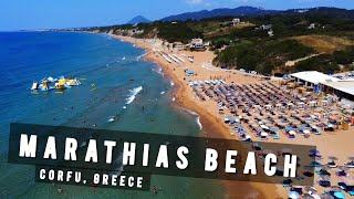 Marathias Beach Corfu  GREECE 🇬🇷 [upl. by Aynna141]