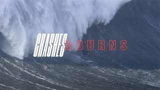 The Greatest Wipeouts From Nazaré  SURFER  Crashes and Burns [upl. by Kanal]