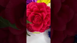 Beneficios de hacer flores en papel crepe [upl. by Ahseele]