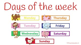 I Giorni della Settimana in Inglese  Days of The Week in English [upl. by Ahsym]