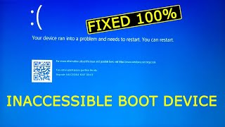 Inaccessible Boot Device Windows 11 amp 10 After BIOS Update Reset or SSD Clone [upl. by Robin]