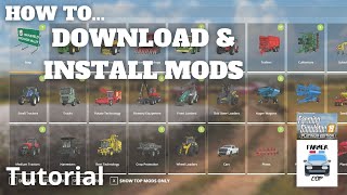 How To Install Mods in Farming Simulator 19 [upl. by Orton]