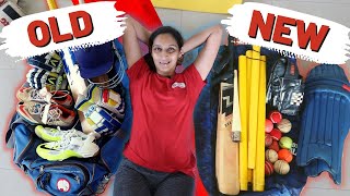 My old cricket kit vs new cricket kit bag Hindi [upl. by Akela]