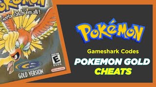 Pokemon Gold Cheats – Gameshark codes for GBC Emulator [upl. by Yrahcaz]