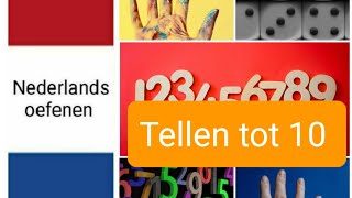 Tellen tot 10  counting to 10  Nederlands leren  woordenschat  NT2  learn Dutch [upl. by Atinus]