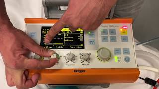 Oxylog 3000  Basic Ventilator settings [upl. by Musser594]