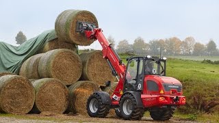 Weidemann – Teleskopradlader 4080LPT Einsatz in der Landwirtschaft [upl. by Nosnibor733]